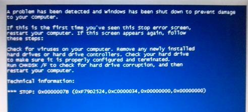 电脑蓝屏7b修复指南（一分钟学会修复电脑蓝屏7b错误）