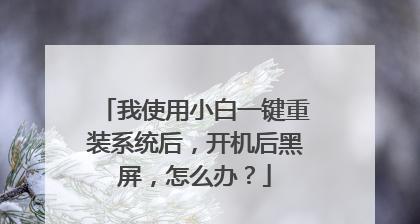 简单易用的一键重装系统U盘制作方法（小白也能轻松搞定）